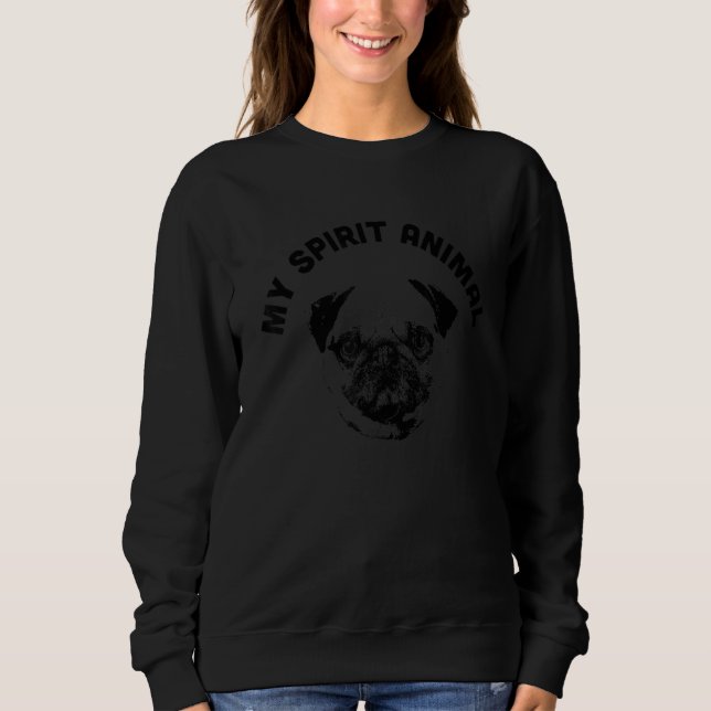 Min egen fläck, Pug, Mamma och Hund T Shirt (Framsida)