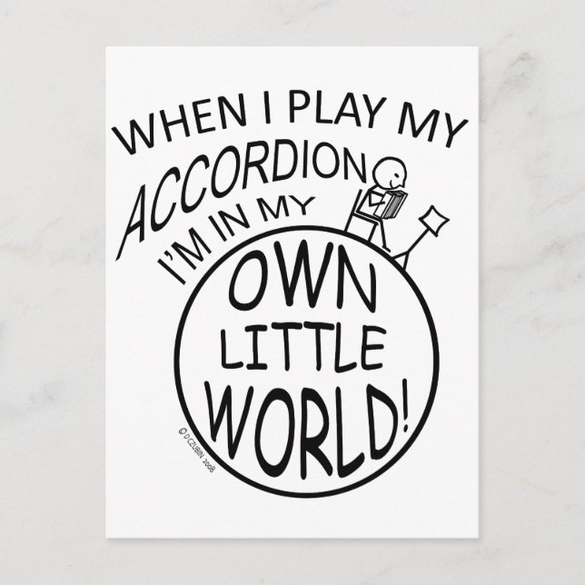 Min egen lilla värld, Accordion Vykort (Framsida)