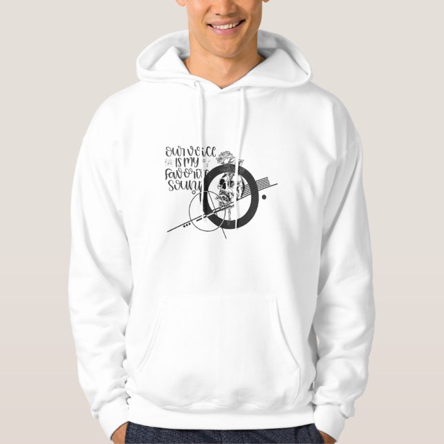 Min egen röst är min favorit ljud hoodie (Framsida)