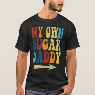 Min egen sockerpappa, Groovy Retro Sunset Stil Say T Shirt