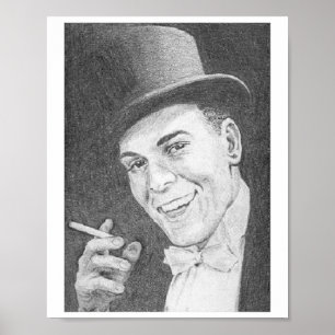Min egen Teckning-gentleman i Top hat Art Poster