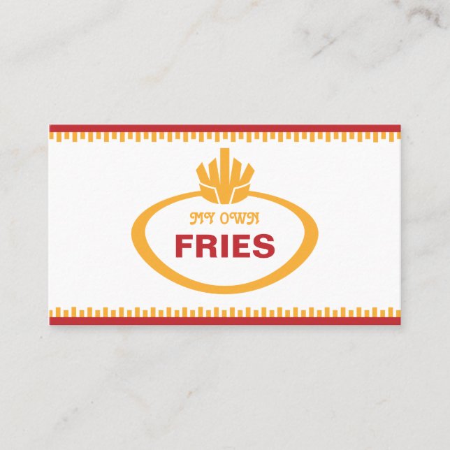 Min egna småfiskar visitkort (Framsida)