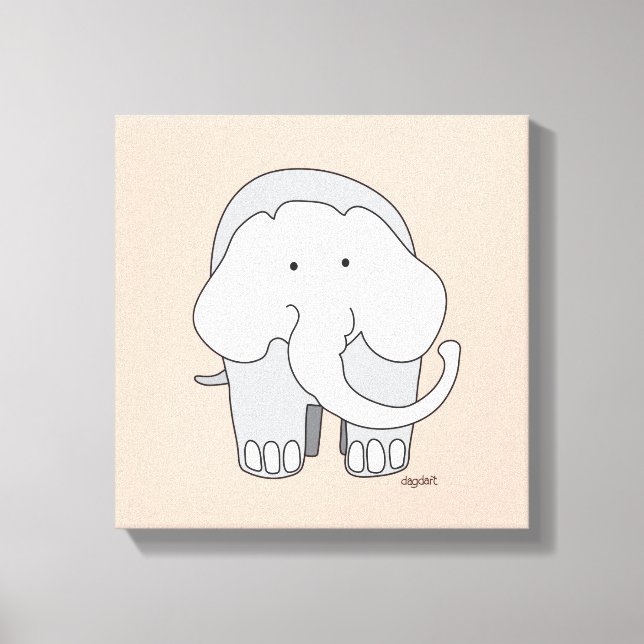 Min Elephant Anpassningsbar 12x12 Canvas Art (Framsida)