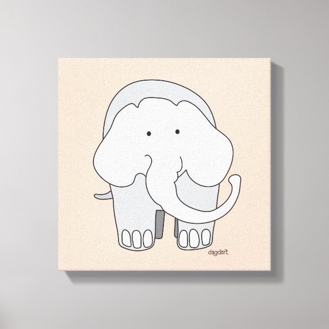 Min Elephant Anpassningsbar 12x12 Canvas Art (Framsida)