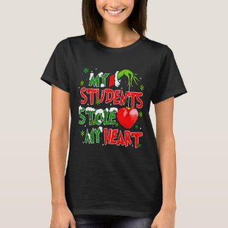 Min elevs jul stal mitt hjärta Xmas lärare T Shirt