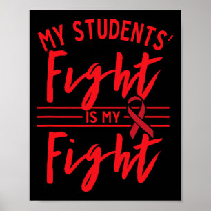 Min elevs kamp är min kamp Blodcancer medvetenhet Poster