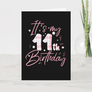 Min elfte födelsedag 11 ÅRS Gammal Bday Gift Kort