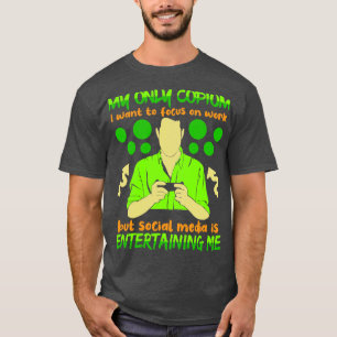 Min enda Copium jag vill fokusera på jobbet men so T Shirt