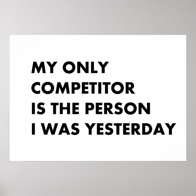 Min enda konkurrent poster (Framsidan)