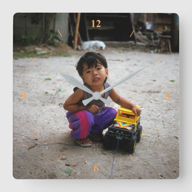 Min enda Leksak Fyrkantig Klocka (Framsida)