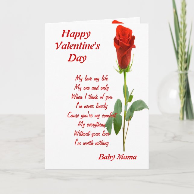 Min enda och enda baby mamma helgkort (Framsida)