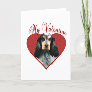 Min engelska Cocker Spansk Valentine Helgkort