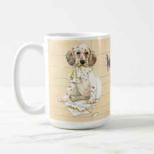 Min engelska setter Ate my Homwork Kaffemugg