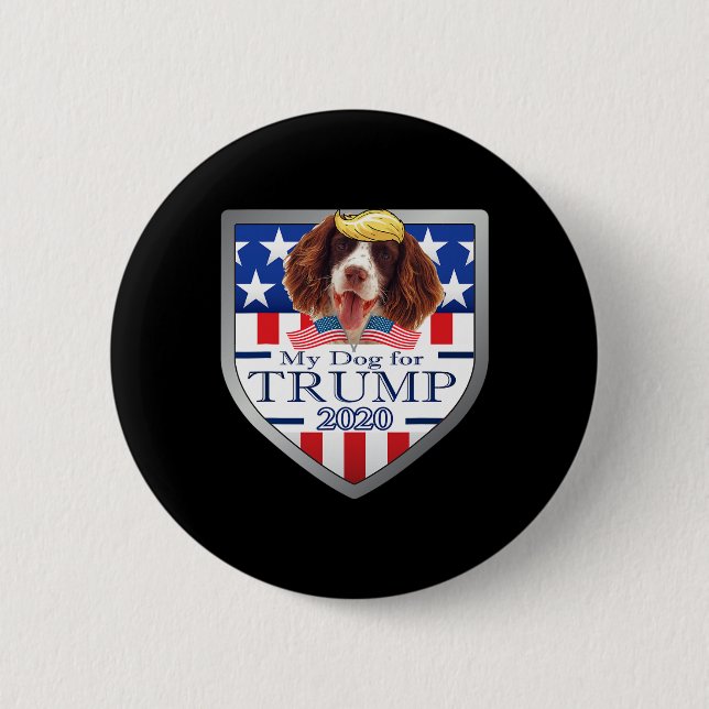 Min engelska Springer Spaniel för Trump Knapp (Framsida)