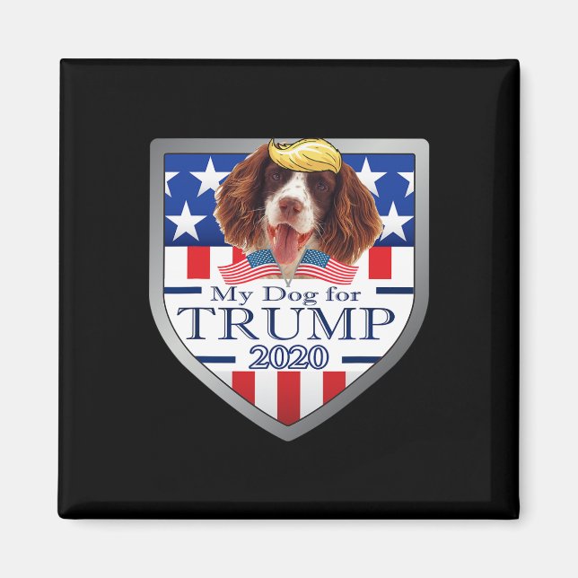 Min engelska springerspaniel för Trump Magnet (Framsidan)