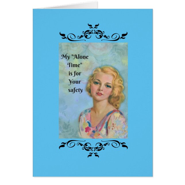 Min Ensam är för dina säkerhetsanteckningar Hälsningskort (Framsidan)