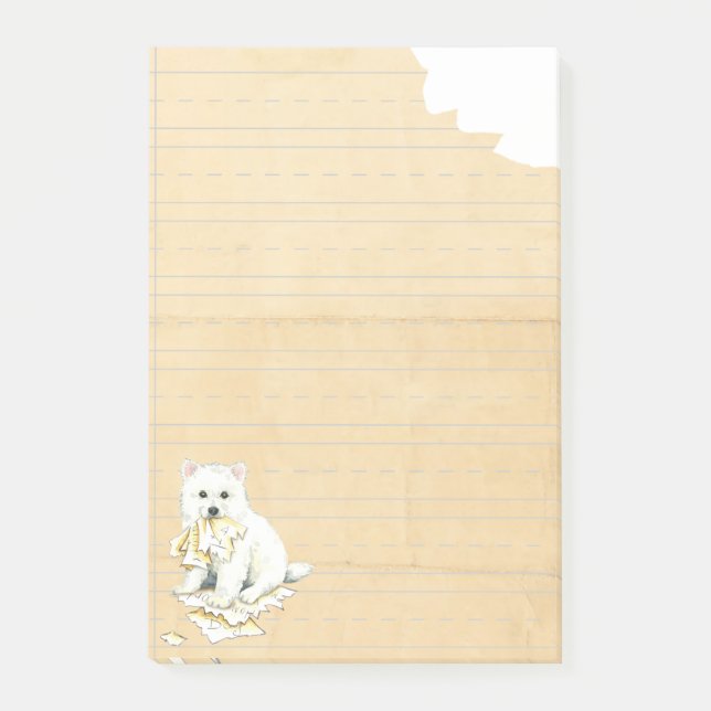 Min Eskie Ate Min hemläxa Post-it Block (Framsida)