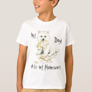 Min Eskie Ate Min hemläxa Tee Shirt