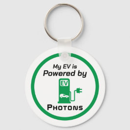 Min EV-enhet drivs av Photons Keychain Nyckelring