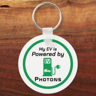 Min EV-enhet drivs av Photons Keychain Nyckelring