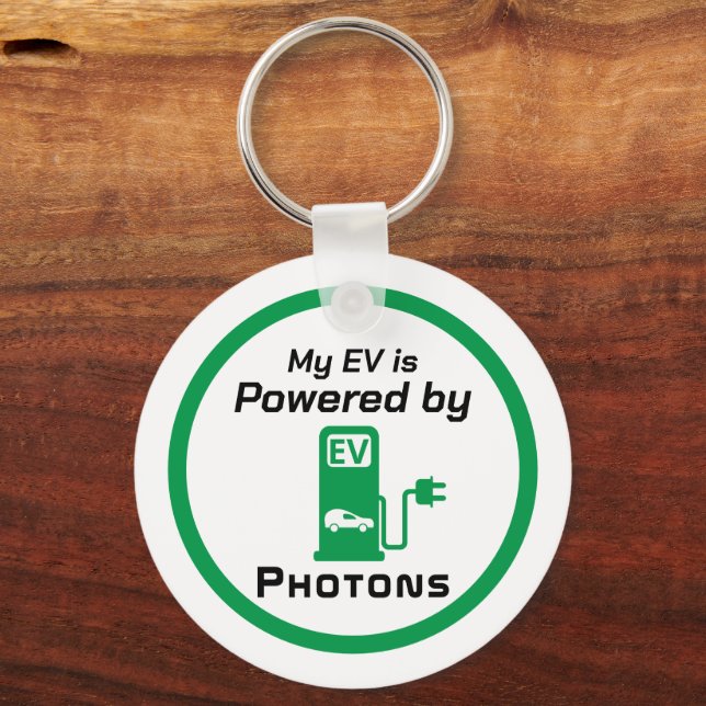 Min EV-enhet drivs av Photons Keychain Nyckelring (Framsida)