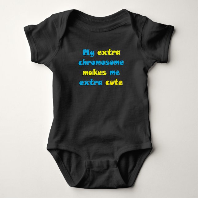 Min extra kromosom gör mig extra gullig t-shirt (Framsida)