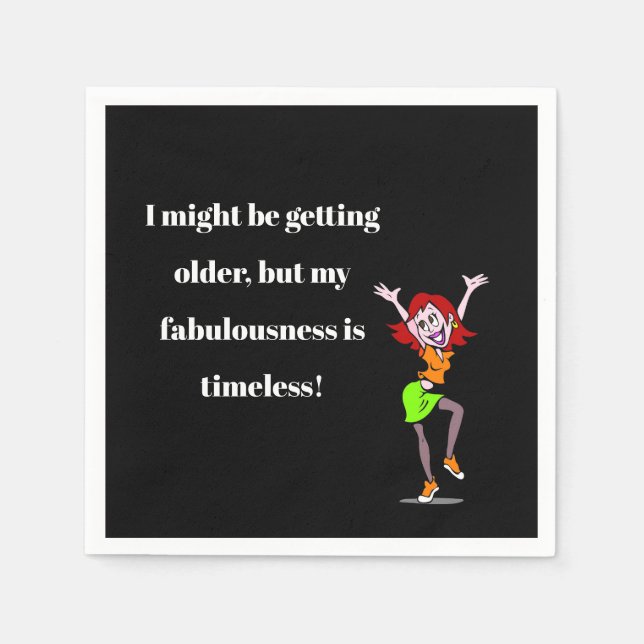 Min Fabuleness - Lusnyj Cocktail Napkin Pappersservett (Framsidan)