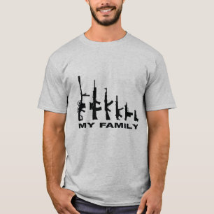 Min familj "älskar jag vapen" (som är tillgängl t-shirt