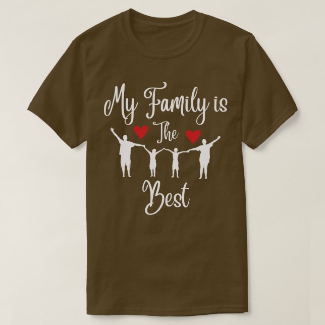 Min familj är den bästa t shirt (Design framsida)