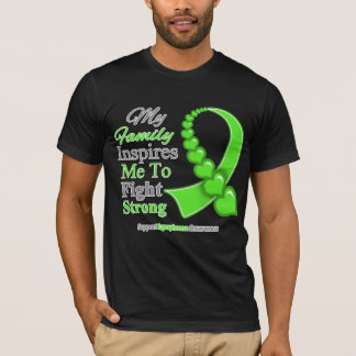 Min familj inspirerar mig för att slåss stark t-shirt