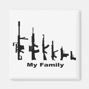 Min familj (jag älskar vapen), magnet
