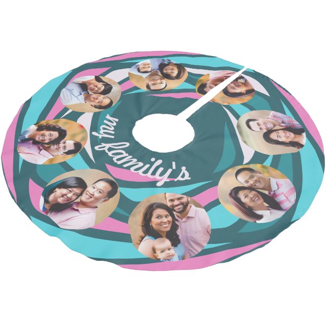 min familj julgransmatta borstad polyester (Vinklad)