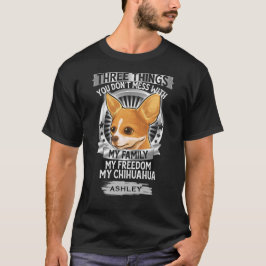 Min familj Min Chihuahua Kärlek Hund T Shirt