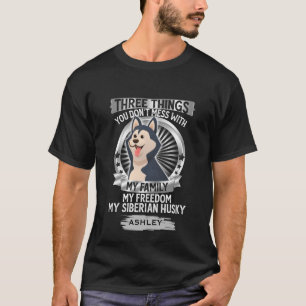 Min familj Min Siberian husky Kärlek Hund T Shirt