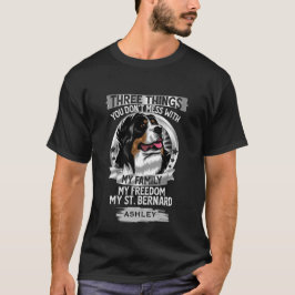 Min familj Min St. Bernard Kärlek Hund T Shirt