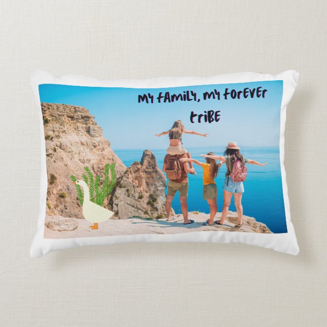 Min familj prydnadskudde (Framsidan)