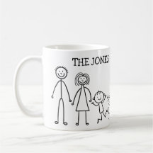 Min familj stick figur