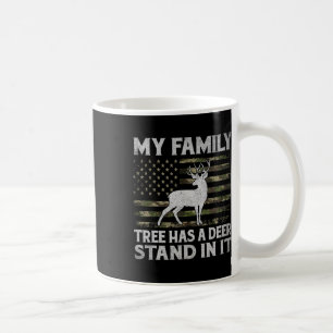 Min familj Träd har en Hjort i sin jakt på Hjort Kaffemugg
