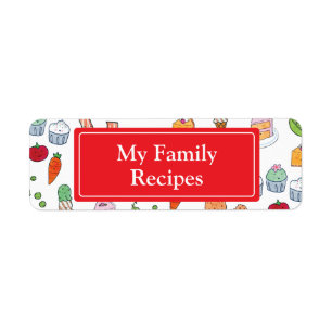 Min familjrecept returadress etikett