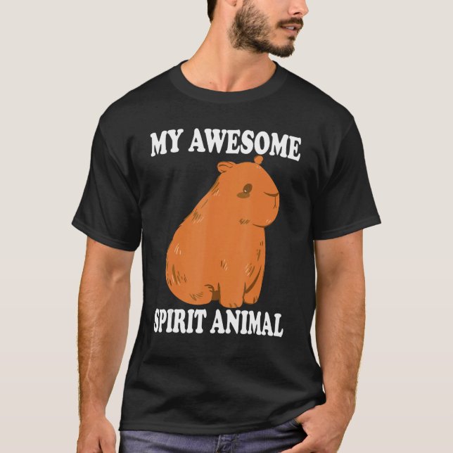 Min Fantastisk Spirit Animal Capybaras Capybaras C T Shirt (Framsida)