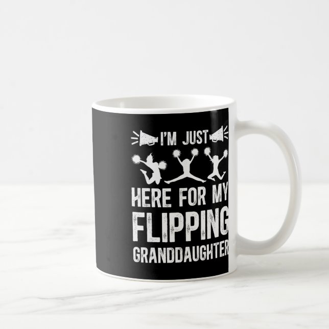 Min fantastiska sondotter Glädjefull farfar Cheerl Kaffemugg (Höger)