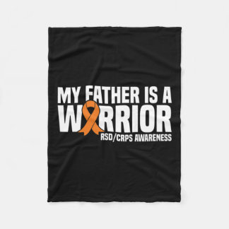 Min Far är en Warrior Orange Ribbon Rsdcrps Medvet Fleecefilt