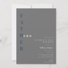 Min far, min Hero Fars dag Inbjudningar
