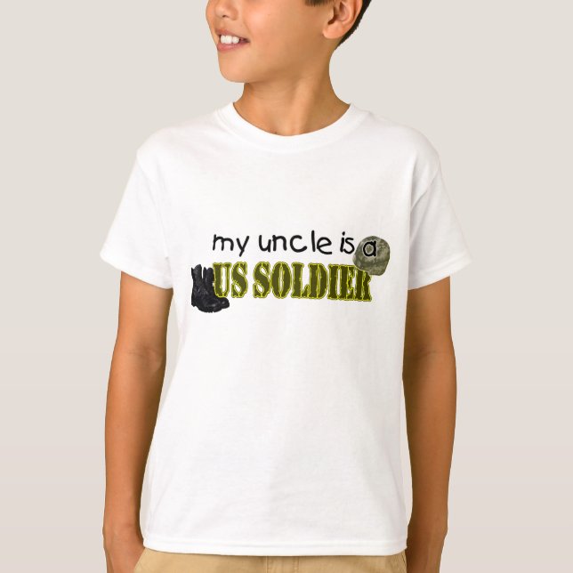 Min farbror är en amerikansk soldat tee shirt (Framsida)