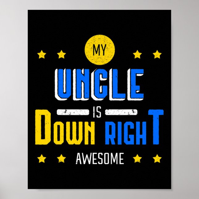 Min farbror är nere Höger Fantastisk nere Syndrome Poster (Framsidan)