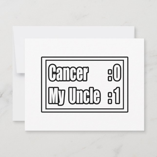 Min farbror Beat Cancer (resultattavla) (Framsida)