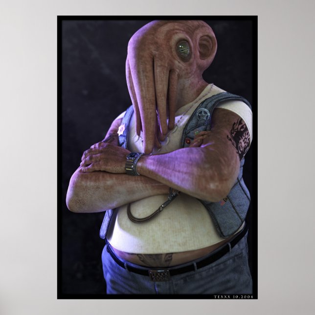 Min farbror Cthulhu Poster (Framsidan)