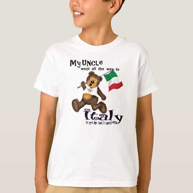 Min farbror gick till Italien T Shirt (Framsida)
