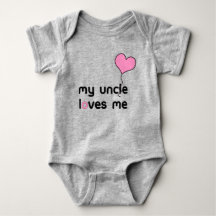 Min farbror Kärlek Me Rosa Heart Balloon