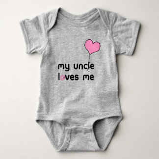 Min farbror Kärlek Me Rosa Heart Balloon T Shirt